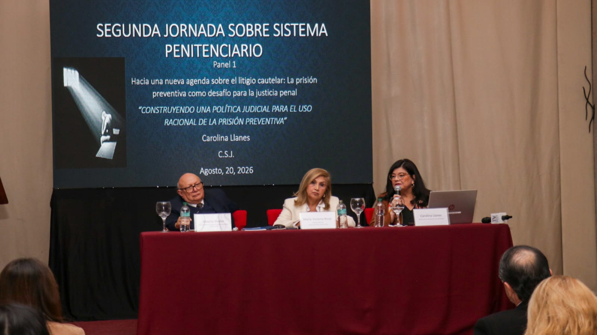 Ministra Llanes disertó en la jornada denominada “Nuevos desafíos del sistema penitenciario”