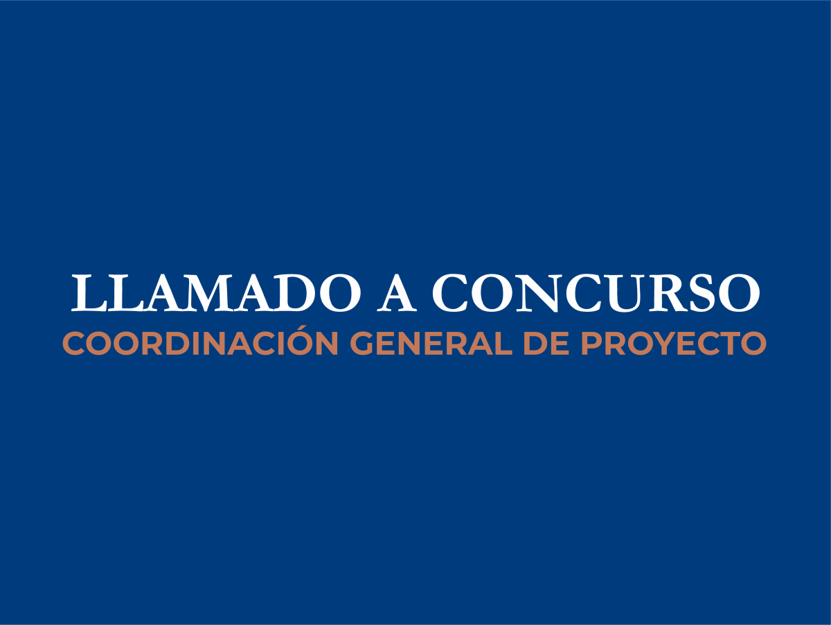 Llamado a Concurso para la Coordinación General de Proyecto.