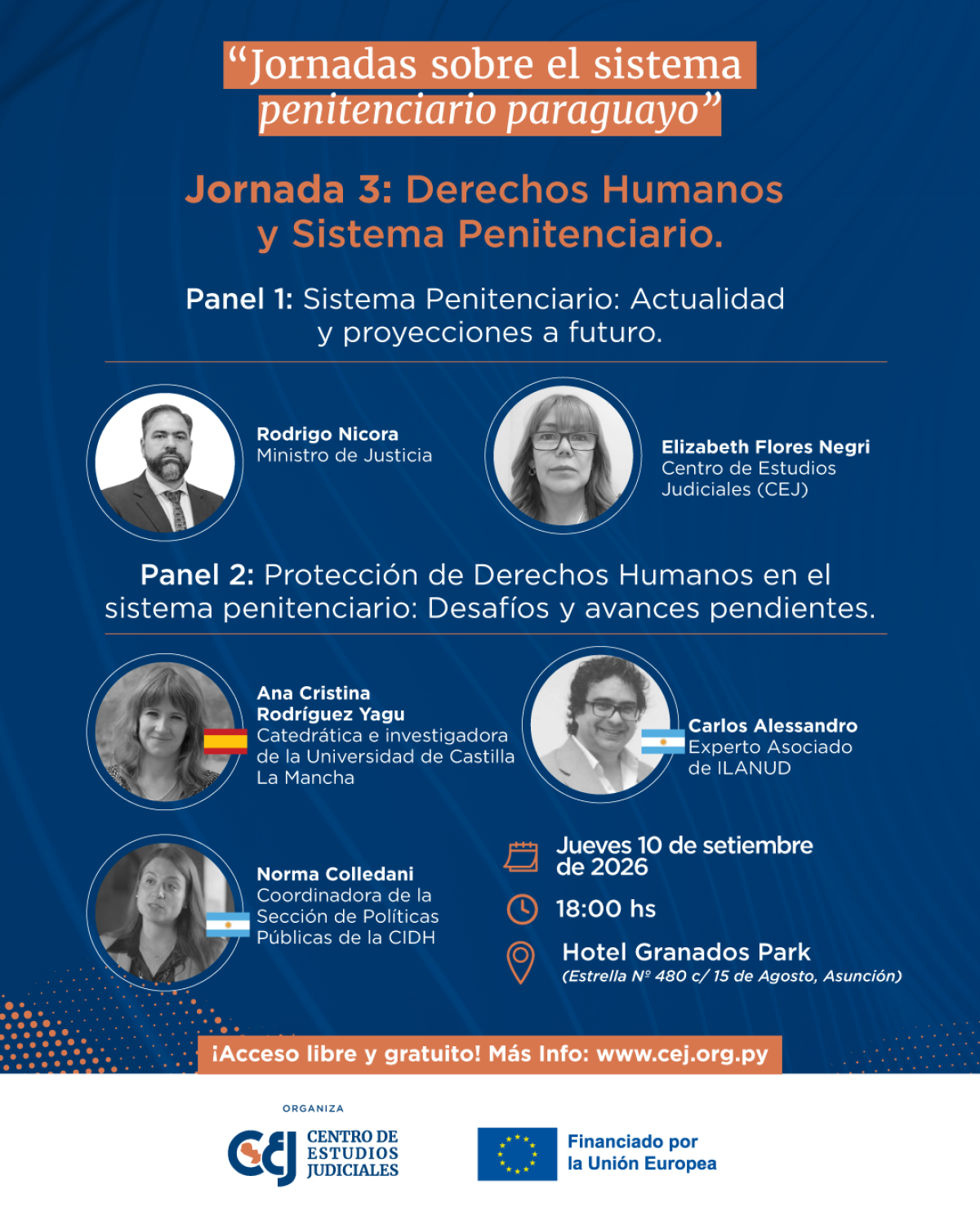 Derechos humanos, eje de debate en la tercera jornada sobre el sistema penitenciario