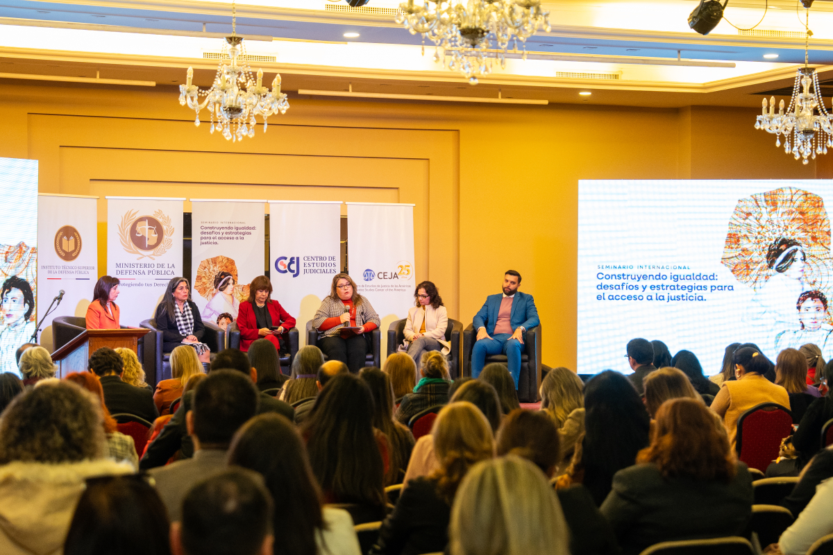 Representante del Poder Judicial participó de seminario sobre igualdad en el acceso a la justicia